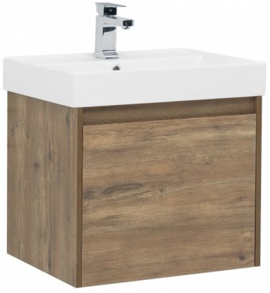 Aquanet Тумба с раковиной Nova Lite 60 дуб рустикальный	 – фото-1