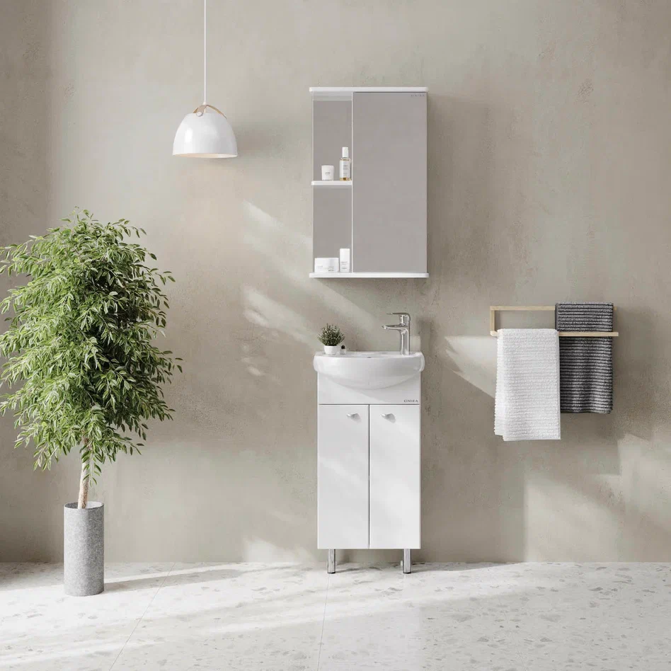 Onika Тумба под раковину Азов 40 напольная белая – фотография-3