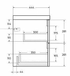 BelBagno Тумба с раковиной Vittoria 90 подвесная Bianco Lucido с раковиной BB900/450-LV-ART-AST-NERO – фотография-7