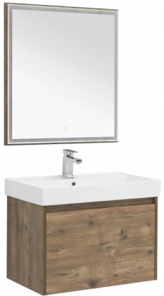 Aquanet Мебель для ванной Nova Lite 75 дуб рустикальный – фото-1