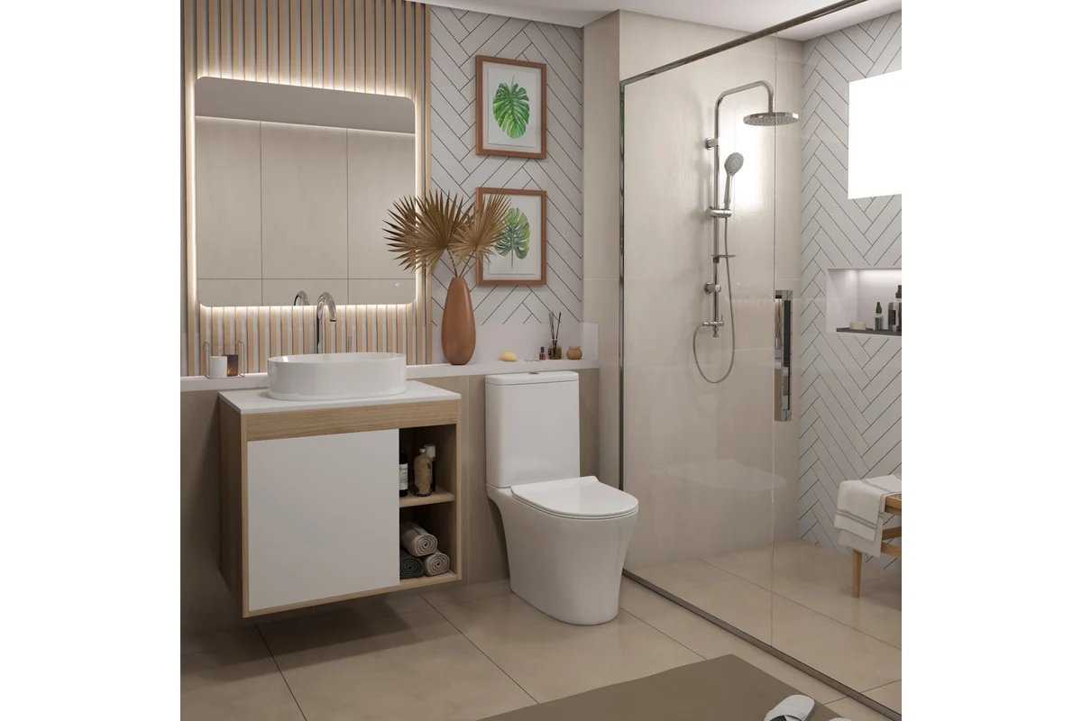 Teymi Унитаз-компакт напольный Ritta Pro T40810 глянцевый белый – фотография-5