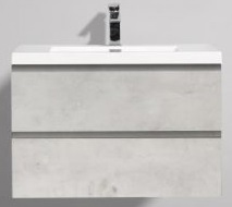 BelBagno Тумба для умывальника LUCE-800 Stucco Cemento Leggero – фотография-1