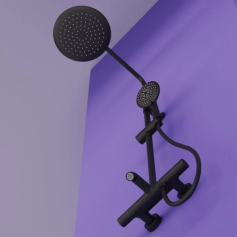 Sancos Душевая система Game с термостатическим смесителем чёрный матовый SC3001MB – фотография-7