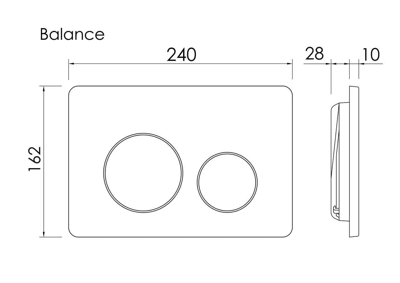 Ceramicanova Кнопка смыва Balance Circle CN12-001BG брашированное золото – фотография-3