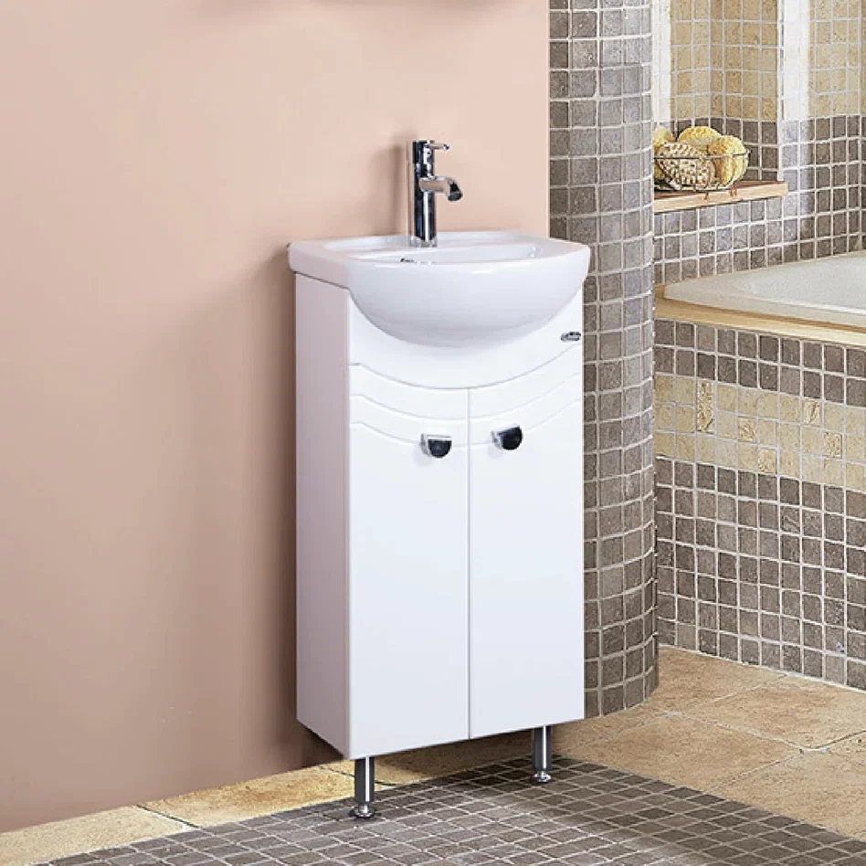 Onika Тумба под раковину Манго 40 напольная белая – фотография-2