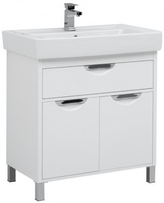 Aquanet Комплект мебели Гретта 80 new, белый – картинка-7