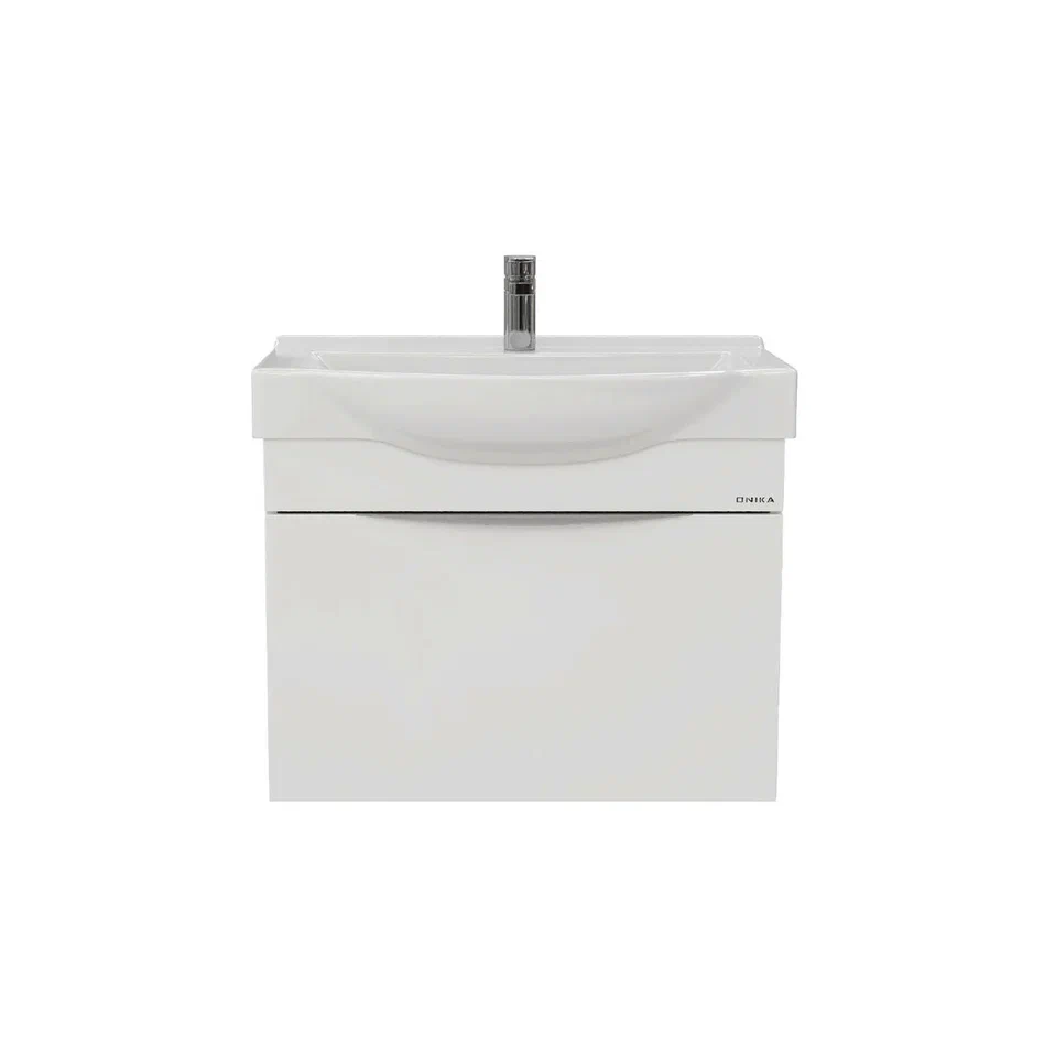 Onika Тумба с раковиной Навиа 65 подвесная белая – фотография-2
