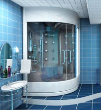 Угловые душевые кабины