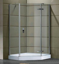 Пятиугольные душевые кабины