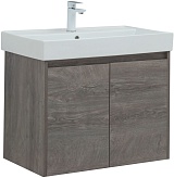 Aquanet Тумба с раковиной Nova Lite 75 2 дверцы подвесная дуб рошелье