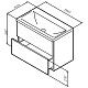 Am.Pm Мебель для ванной Gem 75 графит матовый, с 2 ящиками – картинка-20