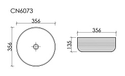 Ceramicanova Мебельная раковина Element 35 CN6073 белая – фотография-4