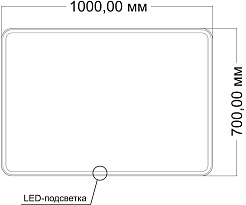Vincea Зеркало 100x70 VLM-3VC1007 с подсветкой – фотография-6