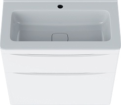 Vivon Тумба под раковину Ostin 70 напольная белая матовая – фотография-2