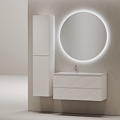 Sancos Тумба с раковиной Folk 100 L bianco раковина Grace 101 L CN7014 – фотография-6