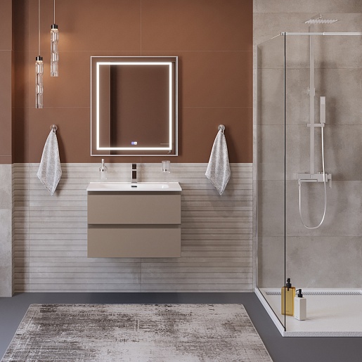 BelBagno Тумба под раковину Kraft 75 подвесная Бежевый матовый – фотография-10