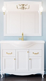 ValenHouse Комплект мебели Эллина 105 белый, фурнитура золото – фотография-1