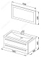 Aquanet Мебель для ванной  "Нота 100 лайт" светлый дуб (161303) – фотография-4