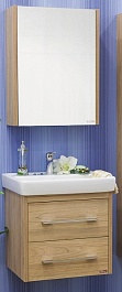 Sanflor Мебель для ванной Ларго 2 60 L, вяз швейцарский – фотография-1