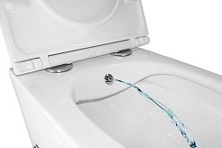Azario Унитаз подвесной Grado AZ-046E-NR безободковый с функцией биде белый – фотография-11