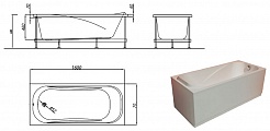 Kolpa San  Акриловая ванна String BASIS 160х70 – фотография-2