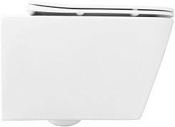 Azario Унитаз подвесной Boca AZ-2002 безободковый белый – фотография-3