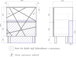 Vigo Мебель для ванной Geometry 2-700 белая – фотография-13