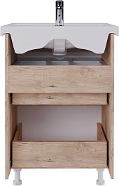 Vigo Тумба под раковину Wave 600-0-2 дуб золотой – фотография-3