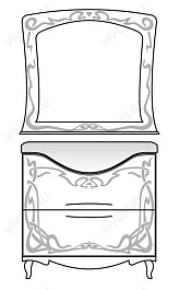 Водолей Зеркало для ванной "AELITA 85" – фотография-3