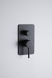 Allen Brau Смеситель для ванны Priority 5.31A11-31 (с внутренней частью, 3 выхода) черный матовый – фотография-3