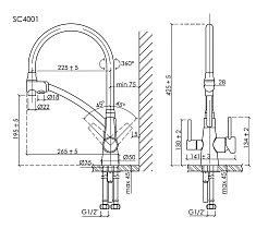 Sancos Смеситель для кухни Eri SC4001MB матовый черный – фотография-4
