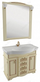 Aquanet Зеркало для ванной "Луис 110" бежевое – фотография-2