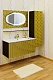 Sanflor Мебель для ванной Белла 100 шоколадный, патина золото – фотография-4