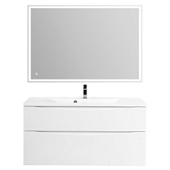 BelBagno Тумба с раковиной Marino-H60 100 подвесная Bianco Lucido – фотография-8