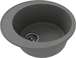 Teymi Мойка кухонная Lina Smart D48 кварцевая серая матовая – фотография-3