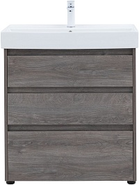 Aquanet Тумба с раковиной Nova Lite 75 дуб рошелье – фотография-3