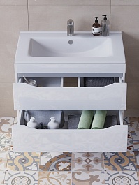 Vigo Тумба с раковиной Minor 2-75 подвесная – фотография-3