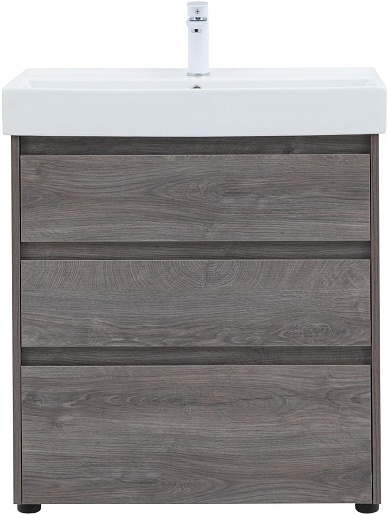 Aquanet Тумба с раковиной Nova Lite 75 дуб рошелье – картинка-3