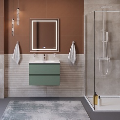 BelBagno Тумба с раковиной Kraft 70 подвесная Еловый матовый – фотография-12