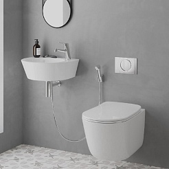 Paini Смеситель для раковины Bios 05CR205/574 с гигиеническим душем, хром (CR) – фотография-7