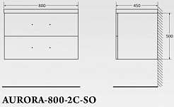 BelBagno Мебель для ванной AURORA 800 Bianco Lucido, BTN – фотография-6