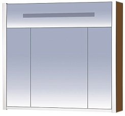 Misty Зеркальный шкаф Джулия 90 коричневый – фотография-1