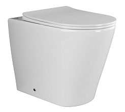 Ceramicanova Напольный приставной унитаз Highlight Rimless CN1812 белый – фотография-1