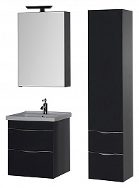 Aquanet Мебель для ванной "Эвора 60" серый антрацит – фотография-6