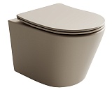 Ceramicanova Подвесной унитаз Balearica Rimless CN6000MC капучино матовый