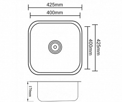 Zorg Кухонная мойка Inox PVD SZR-4040 BRONZE – фотография-2