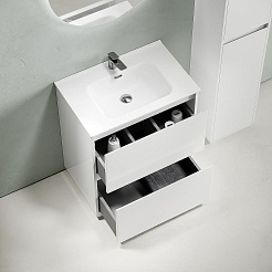 Sancos Мебель для ванной Libra Floor 70 белый глянец – фотография-5