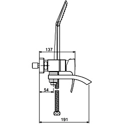 Gappo Смеситель для ванны с душем G07-6 G3207-6 черный – фотография-3