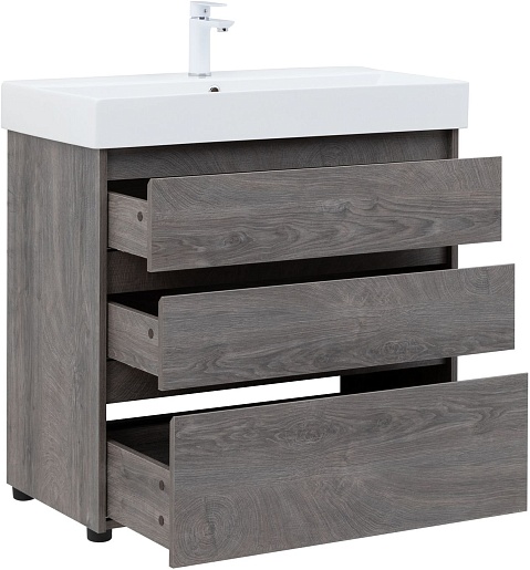 Aquanet Мебель для ванной Nova Lite 85 дуб рошелье – фотография-6