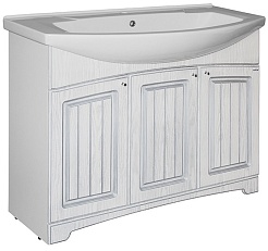 Mixline Тумба с раковиной Крит 105 патина серебро – фотография-1